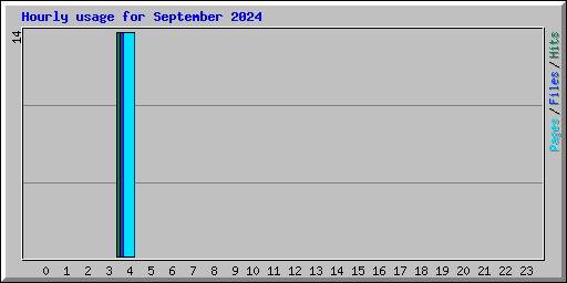 Hourly usage for September 2024